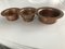 Vintage Copper Bowls, 1950s, Set of 3 13