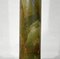 Frühes 20. Jh. Empire Säulenlampe aus grünem Onyx 6