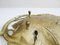 Large Brass Bowl with Leaf Decor, 1970s 6