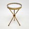 Vintage Side Table in Marble and Faux Bamboo, 1950s 2