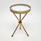 Vintage Side Table in Marble and Faux Bamboo, 1950s, Image 2