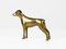 Sculpture de Chien Mid-Century en Laiton, 1960s 1