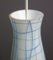 Pendant Lamp in White Glass with Blue Lines, 1960s 8