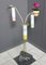 DDR Three Shade Floor Lamp in Brass with Marble Base, 1960s 6