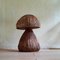 Großer handgefertigter Pilz aus Holz, 1960er 4