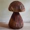 Großer handgefertigter Pilz aus Holz, 1960er 1