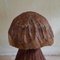 Großer handgefertigter Pilz aus Holz, 1960er 6