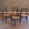 Spinetto Dining Chairs from Chiavari, 1950s, Set of 4 2