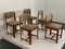 Vintage Chairs in Walnut and Beech, 1970s, Set of 5, Image 1