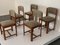 Vintage Chairs in Walnut and Beech, 1970s, Set of 5 9
