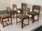 Vintage Chairs in Walnut and Beech, 1970s, Set of 5, Image 9