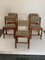 Vintage Chairs in Walnut and Beech, 1970s, Set of 5, Image 3