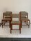 Vintage Chairs in Walnut and Beech, 1970s, Set of 5 5