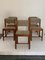 Vintage Chairs in Walnut and Beech, 1970s, Set of 5, Image 5
