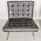 Fauteuils Barcelona en Cuir Noir par Ludwig Mies van der Rohe pour Knoll, 1970s, Set de 2 11