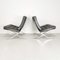 Barcelona Lounge Chairs in Black Leather by Ludwig Mies van der Rohe for Knoll, 1970s, Set of 2 4