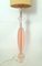 Vintage Pink Acryl Tischlampe, 1970er 4