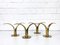 Mid-Century Scandinavian Brass Lily Candleholders by Ivar Ålenius Björk for Ystad-Metall, Set of 4 2