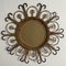 Vintage Rattan Sun Mirror, 1950s 5