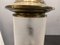 Lámpara colgante vintage de vidrio de bronce, años 60, Imagen 3
