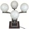 Lámpara de mesa Art Déco de caoba, años 30, Imagen 14