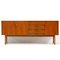 Mid-Century Modern Minimalist Sideboard in Walnut, 1960s 1