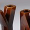 Letter-Shaped Glazed Ceramic Vases, Belgium, 1950s, Set of 3 9
