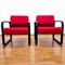 Italian Modern Red Armchairs from Arflex, Italy, 1990s, Set of 2 1