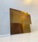 Vintage Cubist Brass Wall Candleholder in the Style of Curtis Jere, 1970s, Image 4