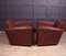 French Leather Club Chairs, 1930s, Set of 2 5