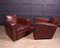 French Leather Club Chairs, 1930s, Set of 2 4