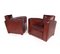 French Leather Club Chairs, 1930s, Set of 2, Image 3