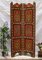 Vintage Double-Sided Hand Painted Room Divider in Teak, 1980s, Image 6