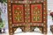 Vintage Double-Sided Hand Painted Room Divider in Teak, 1980s, Image 8