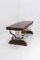 Spanish Brutalist Coffee Table in Iron & Pine, 1960s, Image 5