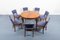 Tavolo da pranzo Mid-Century con sedie, Danimarca, anni '50, set di 7, Immagine 1