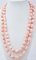 Rose Gold and Silver Multi-Strands Necklace with Coral & Diamonds, 1950s 4