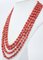 Coral Multi-Strands Necklace, 1950s 2