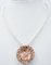 Rose Gold and Silver Pendant Necklace with Cameo, Garnets, Emeralds, Diamonds, Pearls, 1960s, Image 4