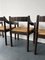 Brown Glossy Carimate Dining Chair by Vico Magistretti 3