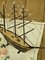 Martine Malcles, Natura morta su barca, XX secolo, Olio su tela, Incorniciato, Immagine 5