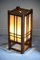 Japanische Shoji Stehlampe aus Glas 10