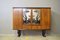 Mobiles Sideboard aus Kirschholzfurnier, 1950er 1