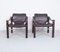 Safari Chairs and Coffee Table by Maurice Burke for Arkana, 1970s, Set of 3 6
