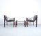 Safari Chairs and Coffee Table by Maurice Burke for Arkana, 1970s, Set of 3 2