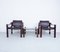Safari Chairs and Coffee Table by Maurice Burke for Arkana, 1970s, Set of 3 3