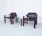 Safari Chairs and Coffee Table by Maurice Burke for Arkana, 1970s, Set of 3 4