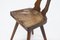 Brutalist Sculptural Side Chair in Oak, 1960s 3
