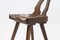 Brutalist Sculptural Side Chair in Oak, 1960s 2