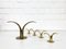 Small Mid-Century Brass Model Lily Candleholders attributed to Ivar Ålenius Björkfrom for Lbe Konst, Ystad, Sweden, Set of 4, Image 11